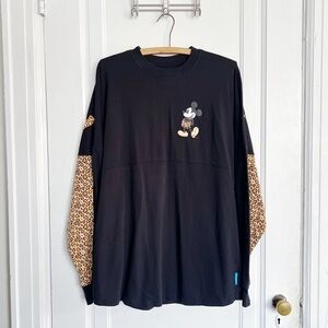 Disney • Disneyland Resort Spirit Jersey Leopard Mickey Premium Pullover tee